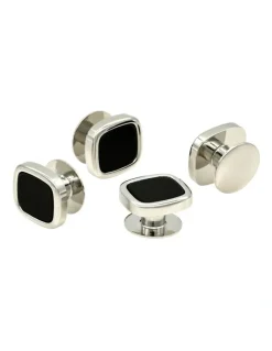 Cudworth Rhod Cushion Shirt Stud Set of 4 in Black