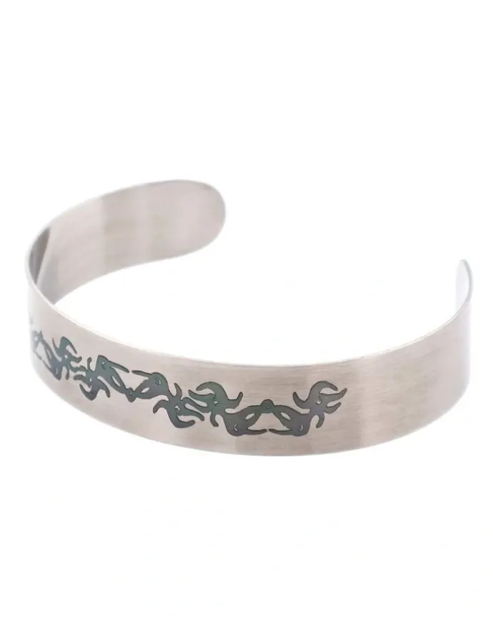 Cudworth Savage Stainless Steel Bangle in Silver