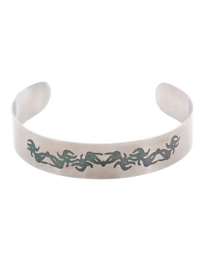 Cudworth Savage Stainless Steel Bangle in Silver