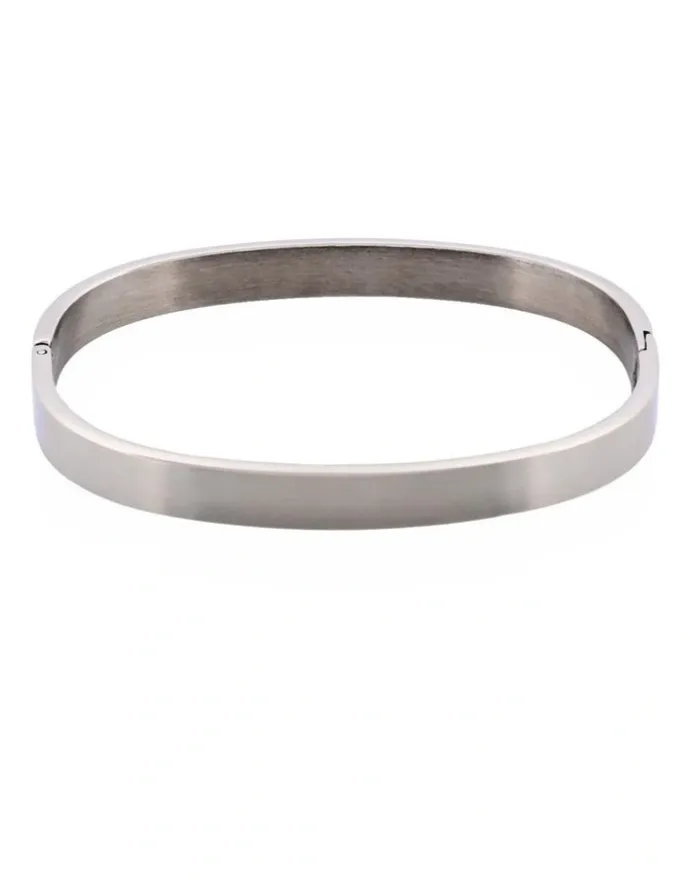 Cudworth Savage Stainless Steel Bangle in Silver