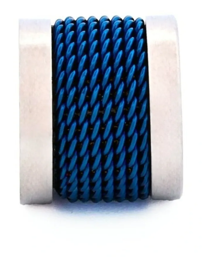 Cudworth Stainless Steel Bead in Blue