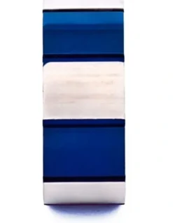 Cudworth Stainless Steel Bead in Blue/White