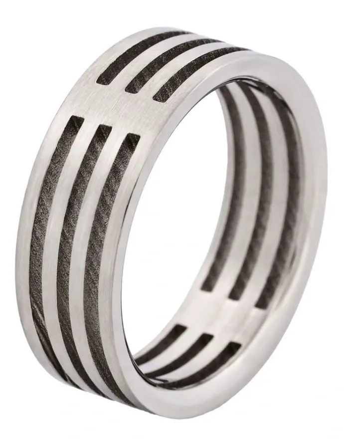 Cudworth Stainless Steel Ring 642-72 in Silver