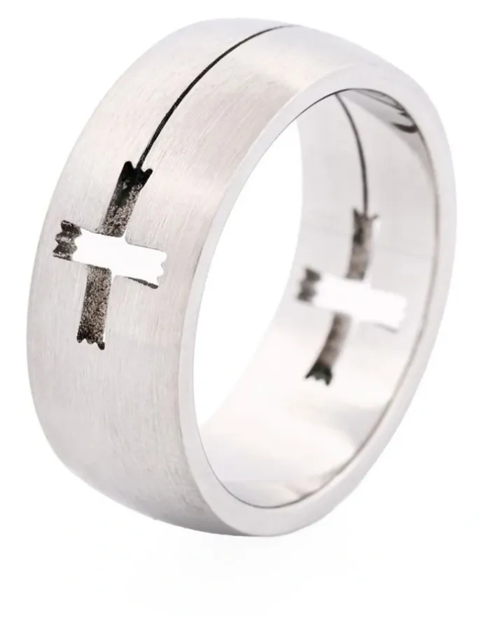 Cudworth Stainless Steel Ring 642-46 in in Silver