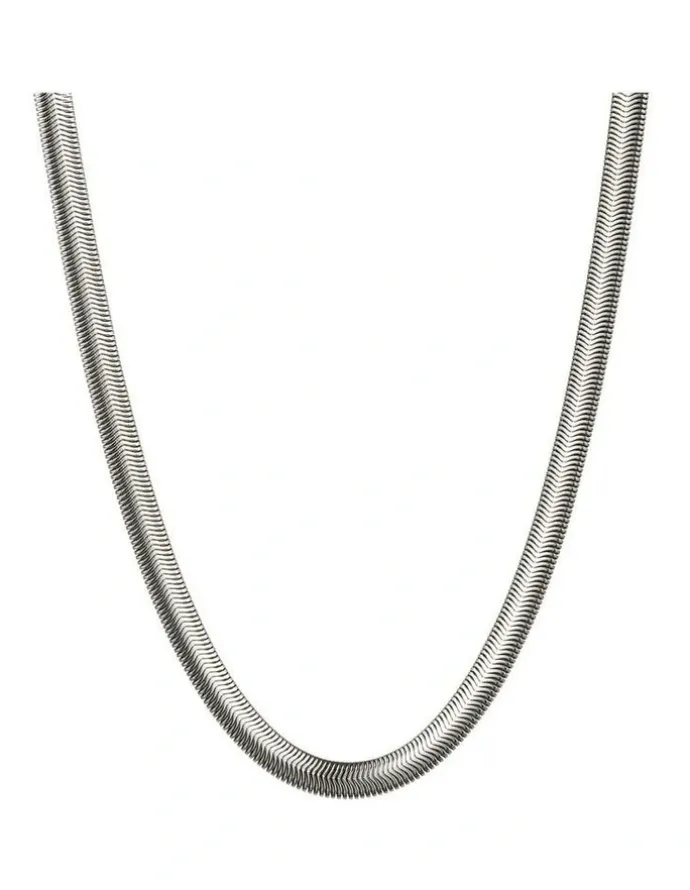 Cudworth Stainless Steel Snake Chain 4 (45cm) in Silver