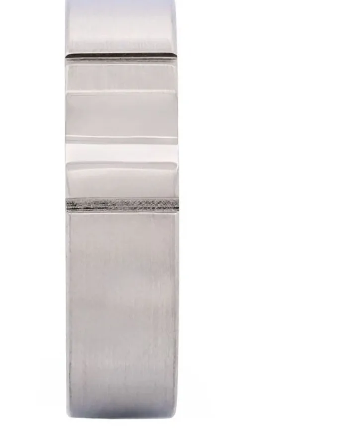 Cudworth Stainless Steel Inverted Ring in Silver
