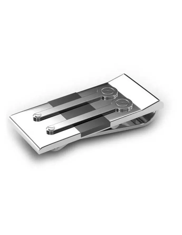 Cudworth Stainless Steel Ion Plated Industrial Money Clip in Black