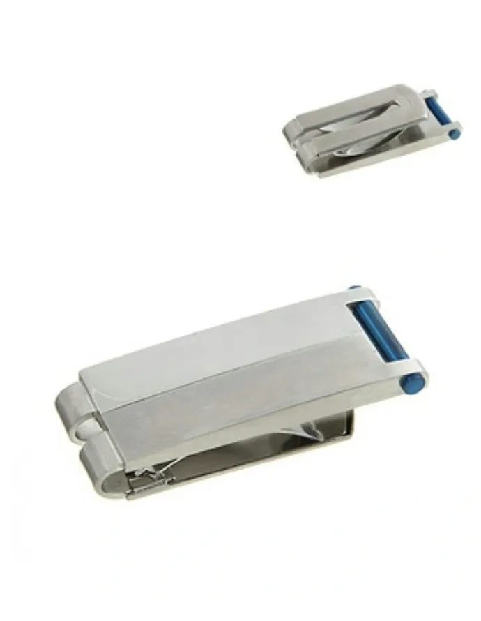 Cudworth Stainless Steel Resin & Mop Money Clip in Blue