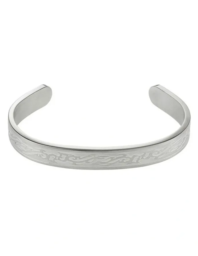 Cudworth Stainless Steel Bangle And Cuff in Silver