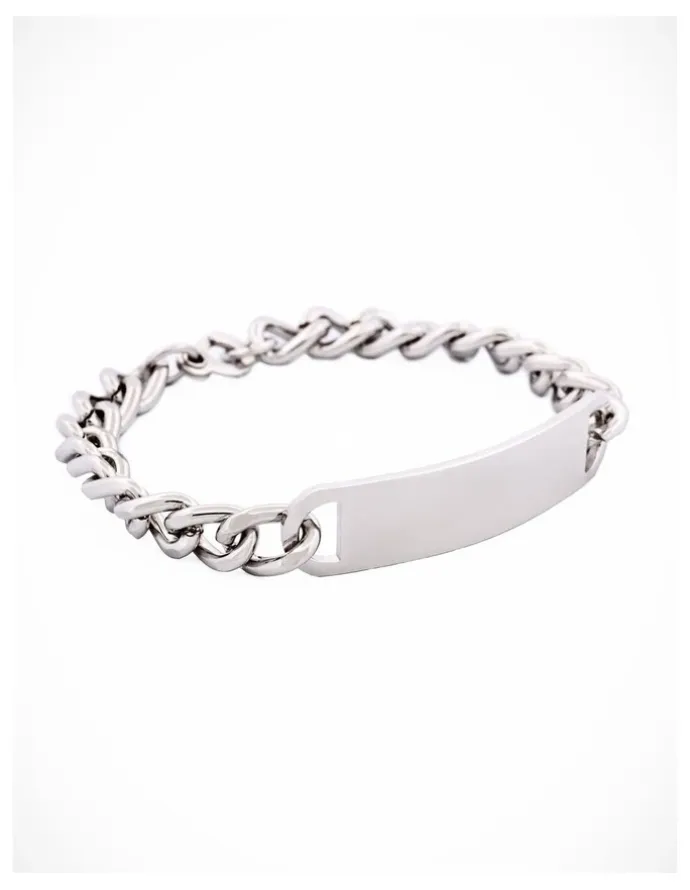 Cudworth Stainless Steel ID Bracelet (Blank Name Plate)