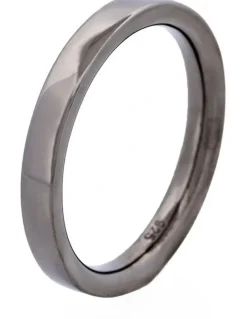 Cudworth Sterling Silver Plated Ring in Gun Metal