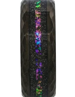 Cudworth Tungsten Nebula Prism Ring un Black