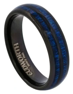 Cudworth Tungsten Volt Duo Ring in Black
