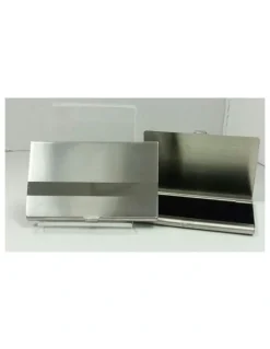 Cudworth Polished Stainless Steel Card Case in Silver