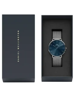 Daniel Wellington Classic 40mm Arctic Blue Dial Watch in Silver