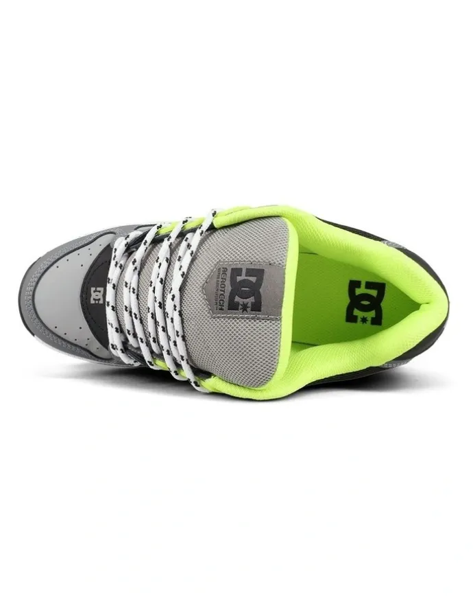 DC AT-2 Leather Shoes in Grey
