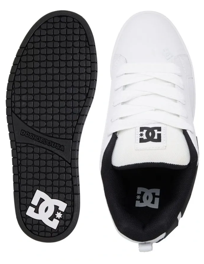 DC Court Graffik Black/White Shoes