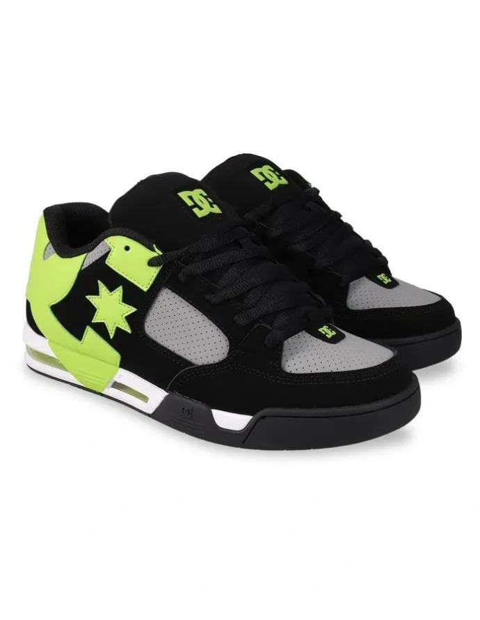 DC Dc Commad Skate Shoes in Black/Grey/Lime