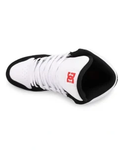 DC Manteca 4 HI Skate Shoes in Black/White/Red