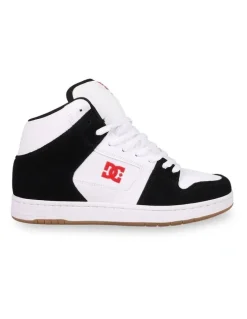 DC Manteca 4 HI Skate Shoes in Black/White/Red