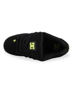 DC Net Sneakers in Black/Black/Lime