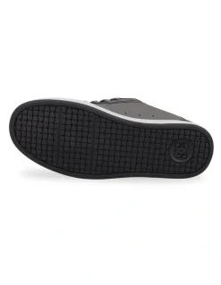 DC Net Sneakers in Dark Grey/Grey/Red
