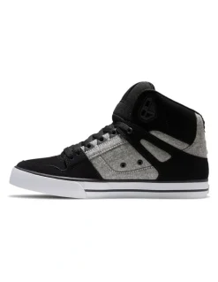 DC Pure High-Top Shoes in Black