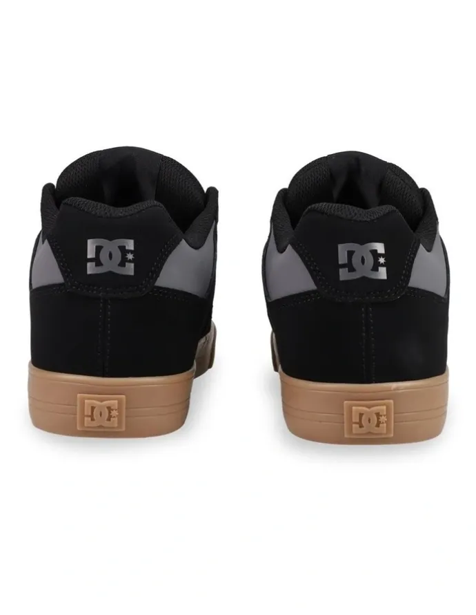 DC Pure Skate Shoes in Black/Grey/Gum