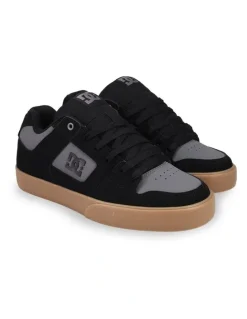 DC Pure Skate Shoes in Black/Grey/Gum