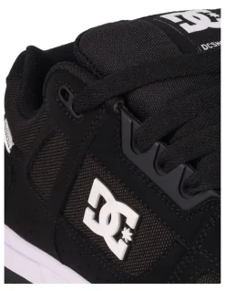 DC Stag Sneakers in Black/Black/White