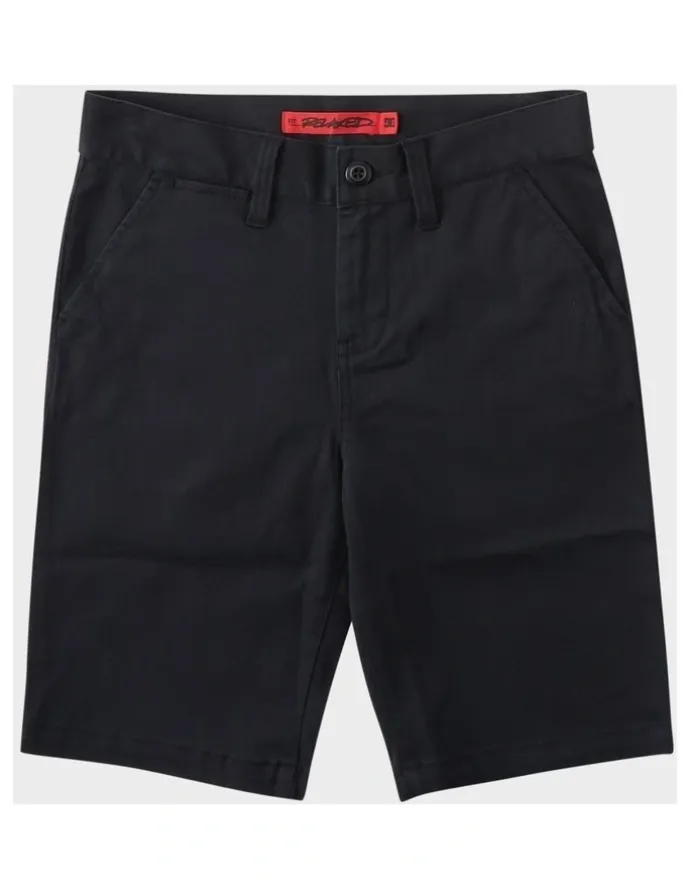 DC Worker Relaxed Chino Shorts in Black