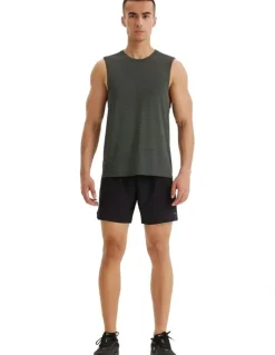 Decathlon 500 Comfort Seamless Running Tank Top in Smoky Green