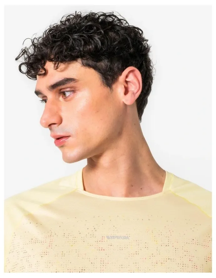 Decathlon Decathlon - Kiprun Men Trail T-Shirt Run 500 Yellow