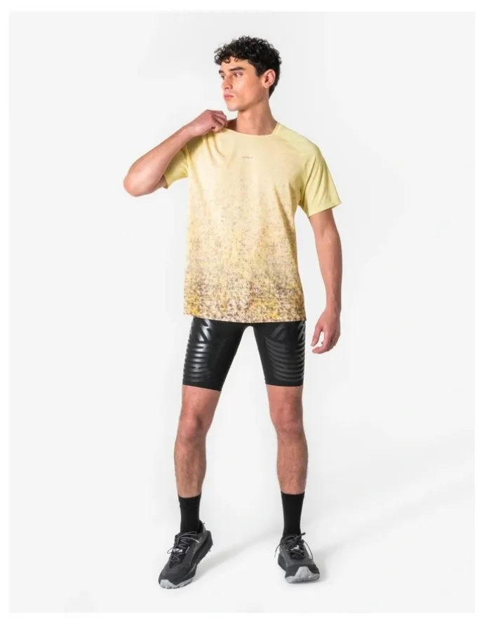 Decathlon Decathlon - Kiprun Men Trail T-Shirt Run 500 Yellow