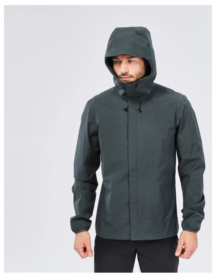 Decathlon Decathlon | Mens lightweight, waterproof hiking jacket MH100 - Green