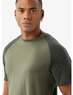 Decathlon Decathlon | Men's Merino wool short-sleeved Merino Wool T-shirt-Khaki