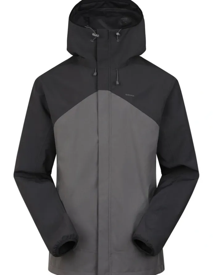 Decathlon Decathlon | Men's Waterproof and Lightweight Hiking Jacket MH100-Grey