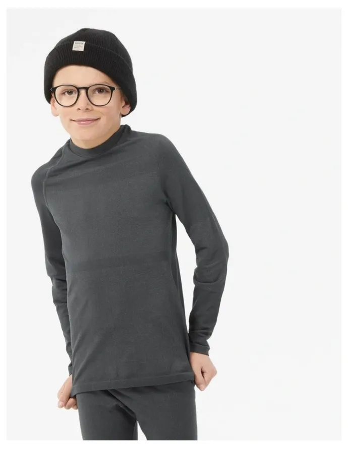Decathlon Decathlon | Wedze Kids Thermal Ski Base Layer BL 500 Grey
