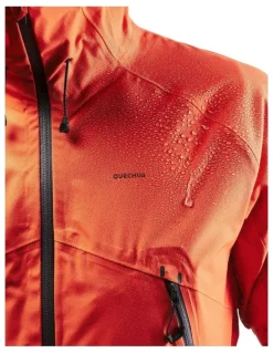 Decathlon Hiking Lightweight Waterproof Jacket MH500 in Orange
