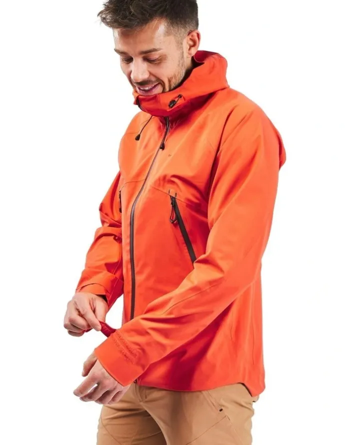 Decathlon Hiking Lightweight Waterproof Jacket MH500 in Orange