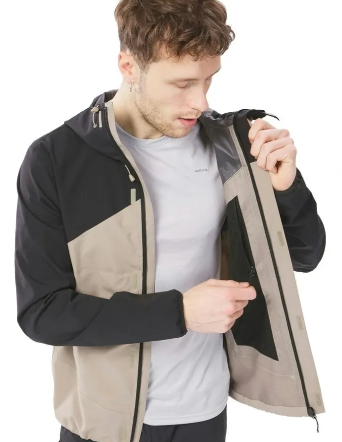 Decathlon Hiking Lightweight Waterproof Jacket MH150 in Two Tone
