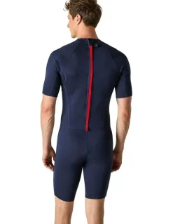 Decathlon Neoprene Shorty Surfing Wetsuit in Navy Blue