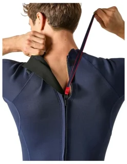 Decathlon Neoprene Shorty Surfing Wetsuit in Navy Blue