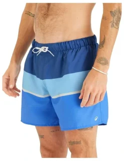 Decathlon Surf 100 15 Inch Swim Short in Stripy Blue