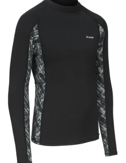 Decathlon Surfing UV Protection Top in Brush Black