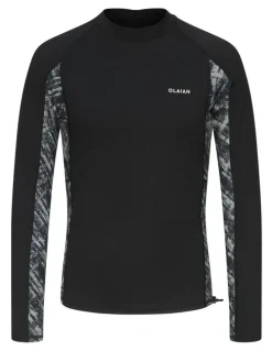 Decathlon Surfing UV Protection Top in Brush Black