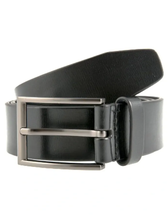 Dents Casual Leather Belt in Black