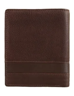 Dents Pebble Grain Leather Bifold Wallet with RFID Blocking and Zipped Pocket in Tan