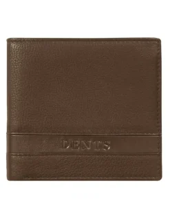 Dents Pebble Grain Leather Bifold Wallet with RFID Blocking and Coin Purse in Tan