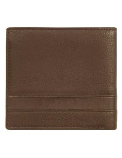 Dents Pebble Grain Leather Bifold Wallet with RFID Blocking and Coin Purse in Tan